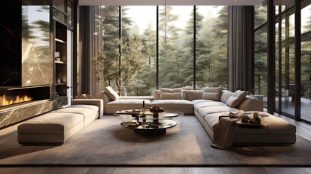 Decadent Glamour: Art Deco Inspired Living Room with Luxurious Touchesの素材