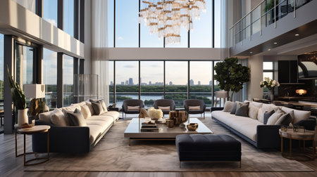 Decadent Glamour: Art Deco Inspired Living Room with Luxurious Touchesの素材