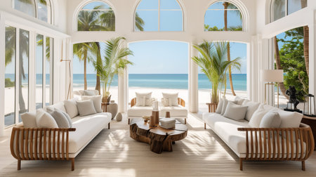 Zen Modernity: Contemporary Asian Living Room Blending Tradition & Modernityの素材
