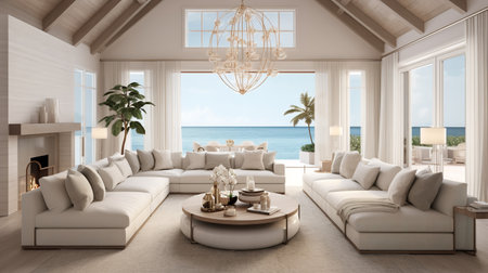 Zen Modernity: Contemporary Asian Living Room Blending Tradition & Modernityの素材