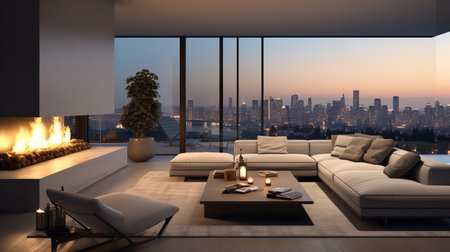 Exquisite Escape: Exotic Luxury Living Room with Worldly Eleganceの素材