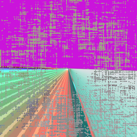 Abstract background with binary code and rays of light. Vector illustration.のイラスト素材