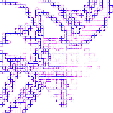 Abstract background with blue and violet squares on white background. Vector illustration.