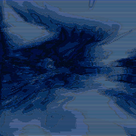 abstract blue background with some smooth lines in it and some reflectionsのイラスト素材