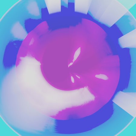 abstract background with colorful circles and lines in blue and purple colors