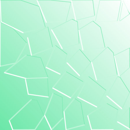 Green abstract background with geometric shapes and place for text. Vector illustration.のイラスト素材
