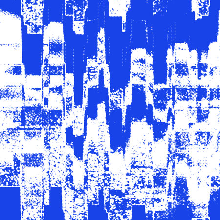 abstract blue background with grunge brush strokes and paint splashesのイラスト素材