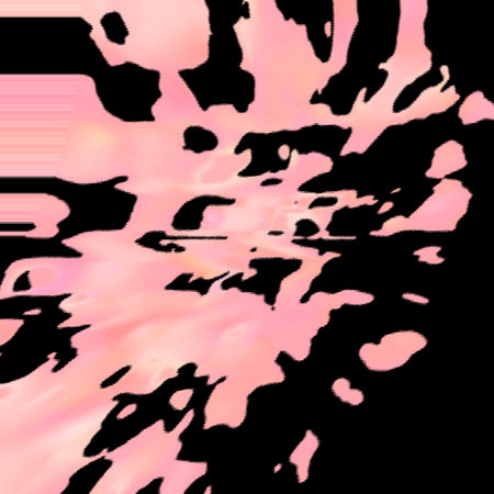 Abstract background of pink and black spots in the form of a heartのイラスト素材