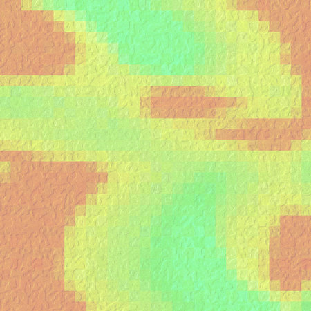Abstract background of geometric shapes in pastel shades of green and orange
