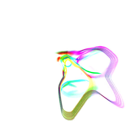 abstract fractal on white background a computer-generated 2D illustration