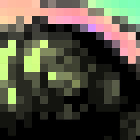 abstract background consisting of colored rectangles on a black background.