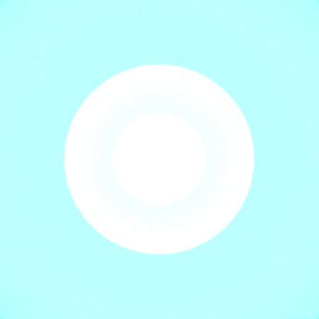 White circle on blue background. Copy space. Minimalism.のイラスト素材