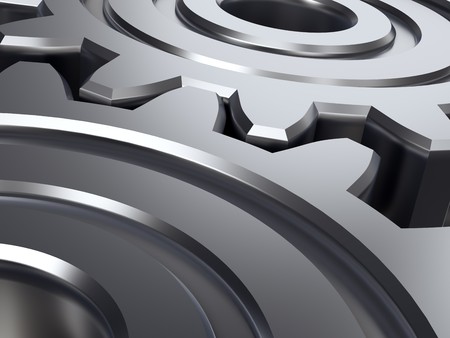 Abstract gears. 3D illustration.の写真素材