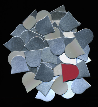 Aluminium scrap. Offset plates.