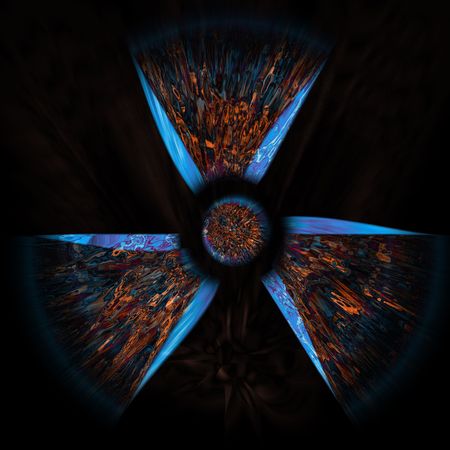 Abstract figure on a space theme. A blowing up star.の写真素材