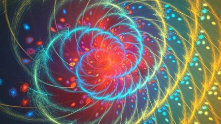Fractal  Conceptual background with motion  Swirled light