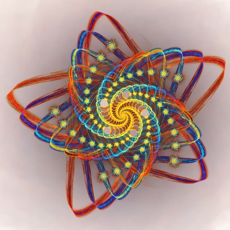 Fractal background with abstract star shape   High detailed image の写真素材