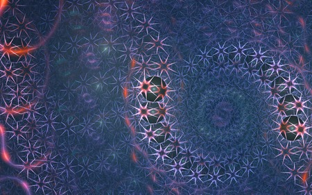 Fractal background with abstract shapes. High detailed