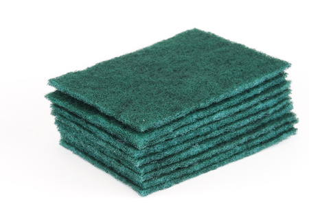 stacking scouring pad for kitchen cleaningの写真素材