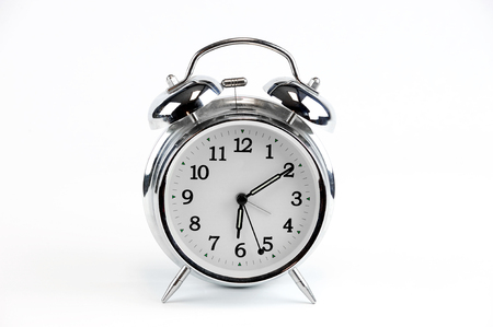 alarm clock isolated on white background
