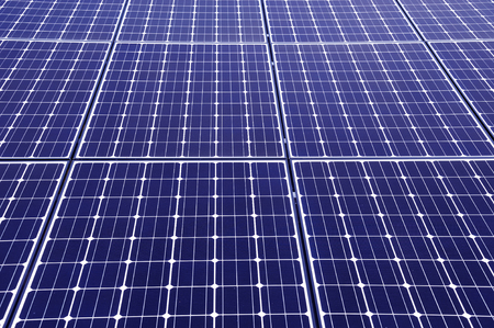 close up on solar panel, for design background