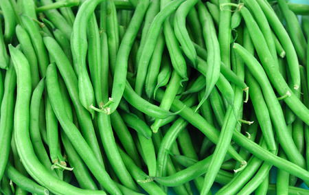 close up on fresh green bean