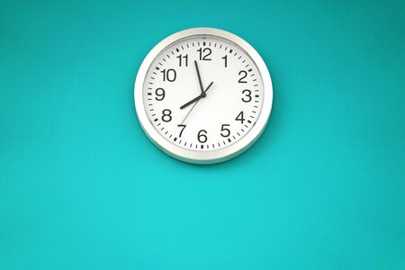 close up on clock on the wall