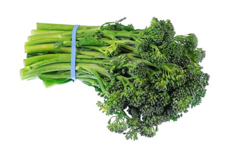 a bunch of broccoli flower isolated on white background