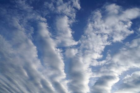 radial cloud in the skyの写真素材