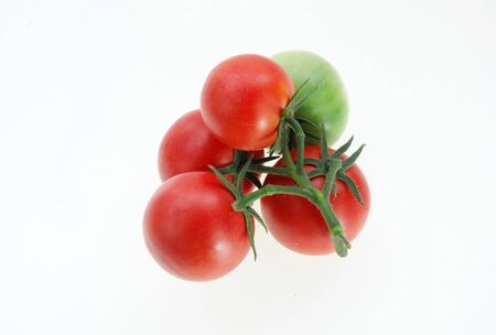 tomato isolated on white backgroundの写真素材