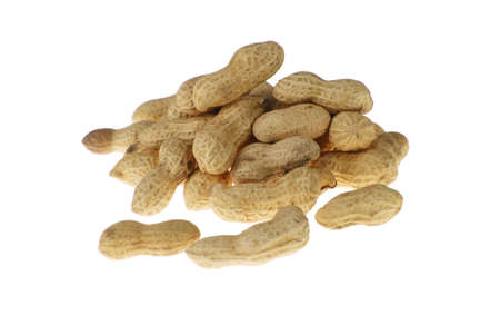 peanut with shell isolated on white background
