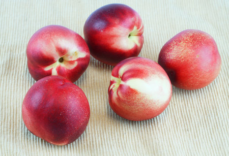 close up on fresh white peach as design backgroundの写真素材