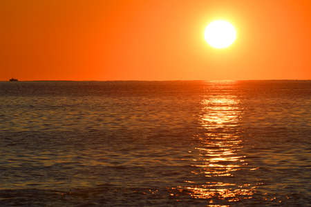 landscape of sunrise on the seaの写真素材
