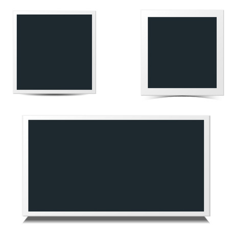 Rotational concept of retro photo frame collection.のイラスト素材