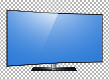 TV. 4k Ultra HD screen, led tv isolated transparancy background.のイラスト素材