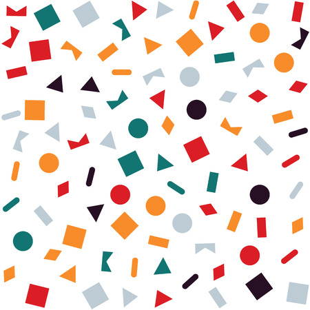 Geometric abstract background, geometric pattern, shapes, art, geometric abstract, graphic design, flat design, web - design. You can find the seamless background in the 'Swatches' panel.のイラスト素材