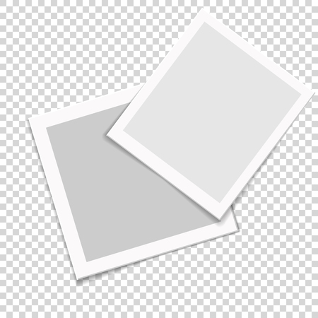 photo frames template vector illustration isolated on transparent background.のイラスト素材