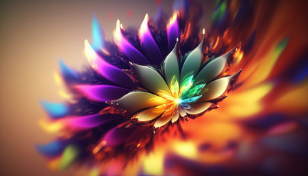Abstract bright color background. Generative AIの写真素材