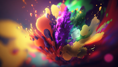 Abstract bright color background. Generative AIの写真素材