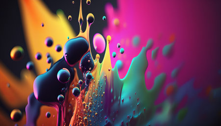 Abstract bright color background. Generative AIの写真素材