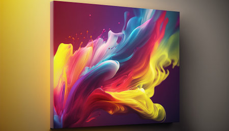 Abstract bright color background. Generative AIの写真素材