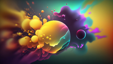 Abstract bright color background. Generative AIの写真素材