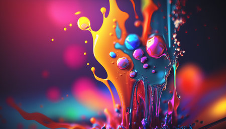 Abstract bright color background. Generative AIの写真素材