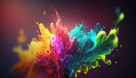 Abstract bright color background. Generative AIの写真素材