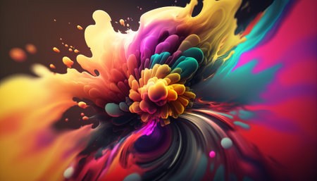 Abstract bright color background. Generative AIの写真素材