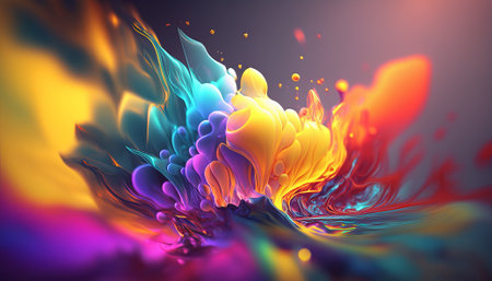 Abstract bright color background. Generative AIの写真素材
