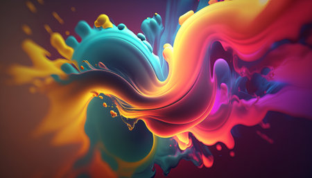 Abstract bright color background. Generative AIの写真素材