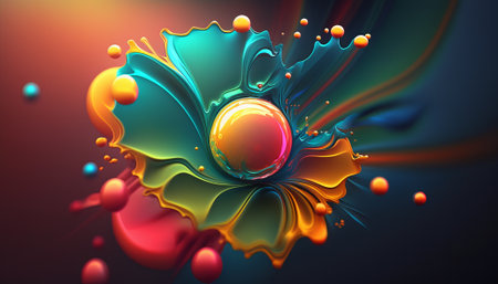 Abstract bright color background. Generative AIの写真素材
