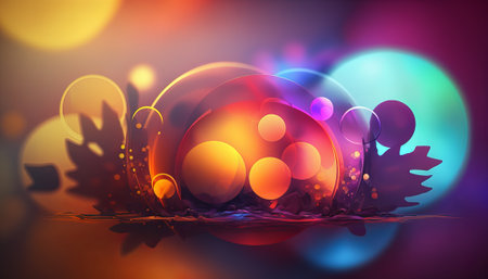Abstract bright color background. Generative AIの写真素材