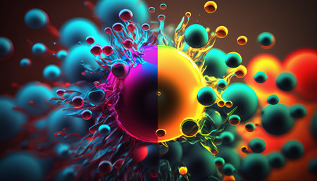 Abstract bright color background. Generative AIの写真素材